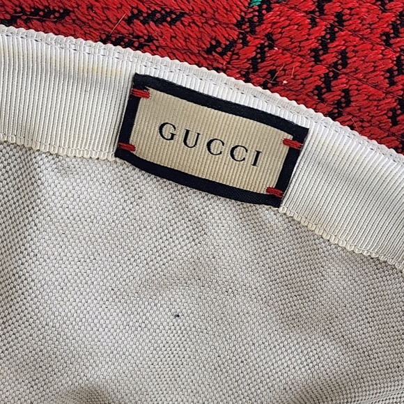 Gucci Tweed Wool Houndstooth Interlocking GG Bucket Hat - Picture 8 of 9